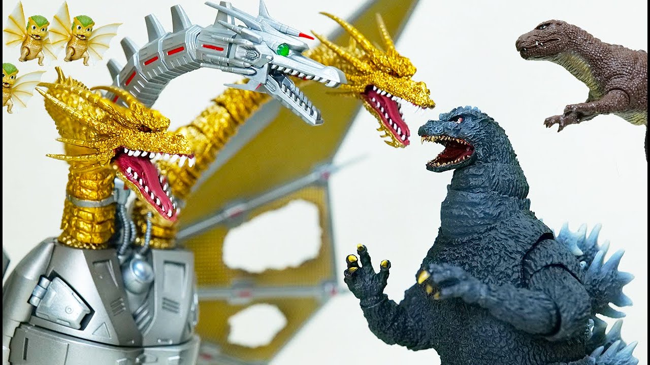 S.H.MonsterArts Gidogoji] Godzilla vs. Mecha-King Ghidorah