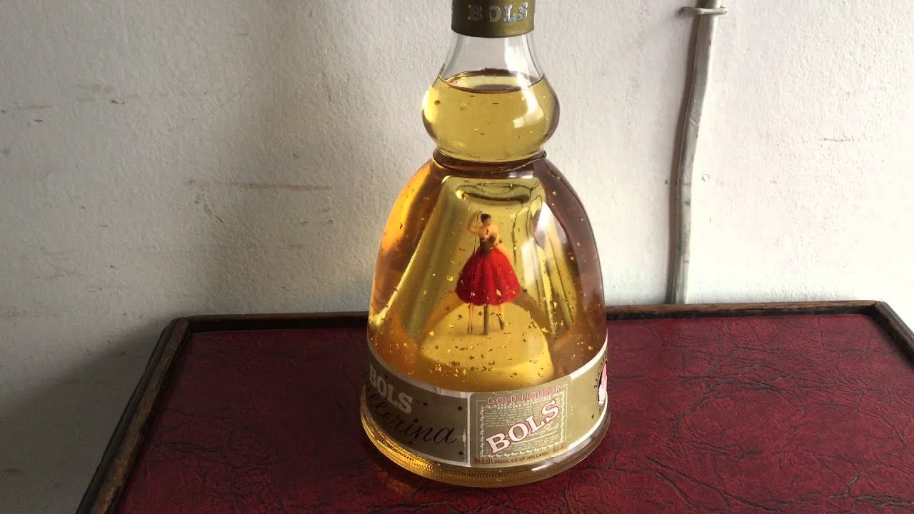 ヴィンテージ GOLD LIQUEUR BOLS バレリーナボトル/オルゴール付き