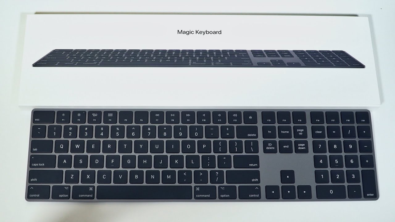 Apple Magic Keyboard Space Gray: Unboxing & Hands On! - YouTube