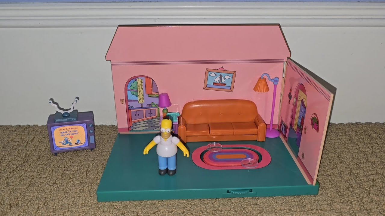 The Simpsons Living Room Diorama Toy Review - YouTube