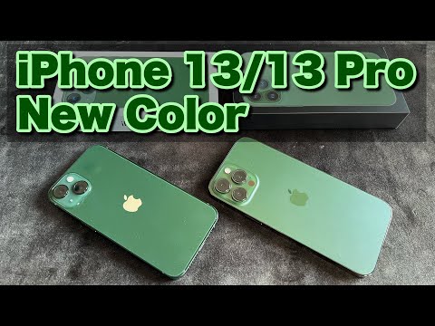 iPhone 13/13 Pro新色】春の新色、アルパイングリーン、グリーンを動画