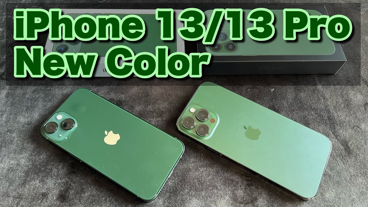 iPhone 13/13 Pro新色】春の新色、アルパイングリーン、グリーンを動画