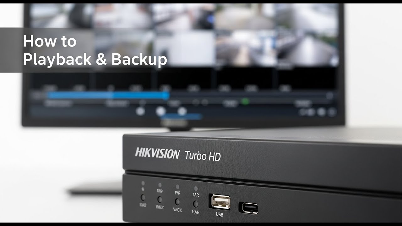 HIKVISION Turbo HD DVR 7200 Series | How to Playback and Backup