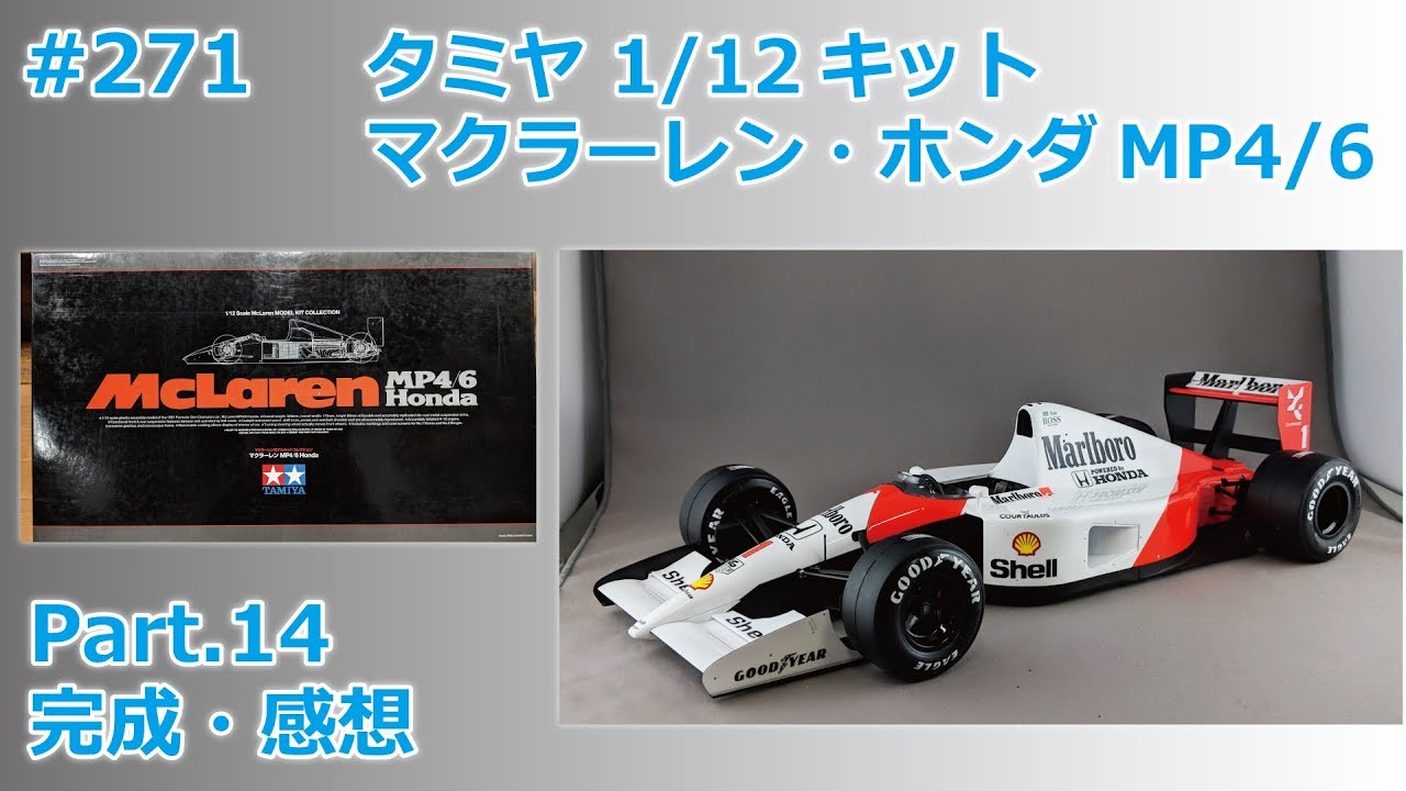 1/14 TamtechマクラーレンMP4/6ホンダ（車両セット） 1/14 Tamtech