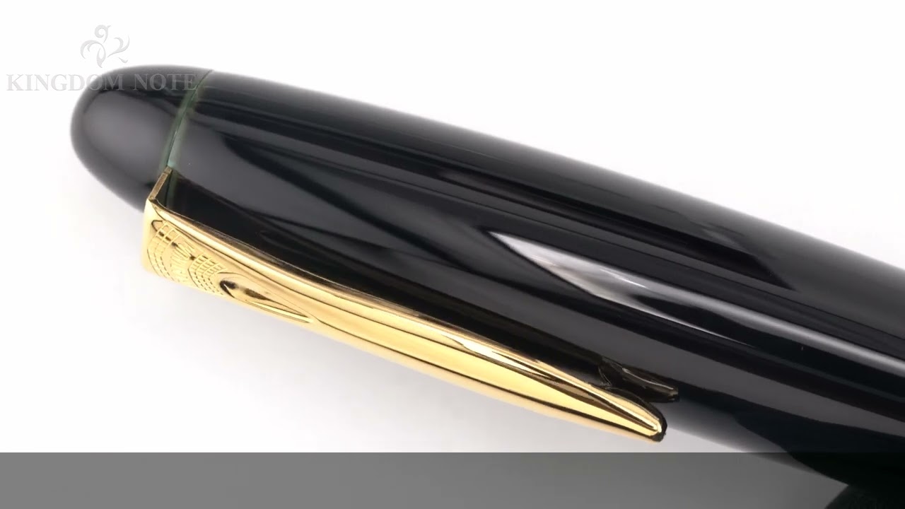 PLATINUM プラチナ 万年筆 出雲 溜塗り 空溜 細字 - YouTube