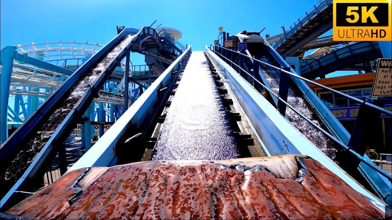 Zoom Phloom POV 5K Moreys Piers BEST Log Flume on the East Coast