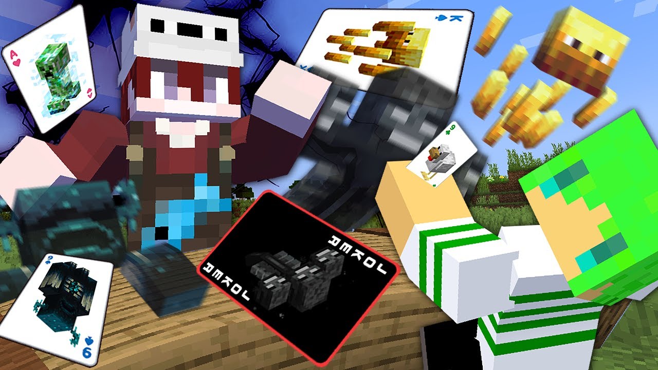 マインクラフト】新しいレアカードが最強すぎる！？自作カードゲームで
