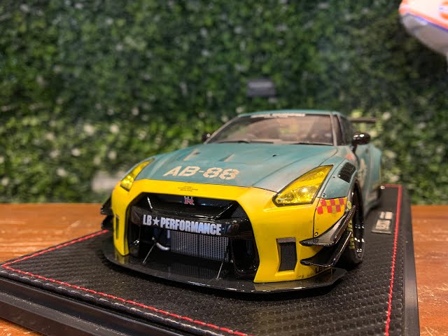 ミニカー LB-WORKS Nissan GTR R35 type2 MatteGreen ミニカー LB
