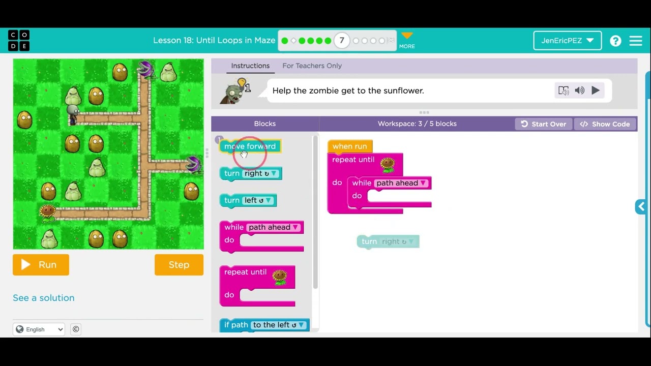 Code.org, Express Course (2021) Lesson 18 - YouTube