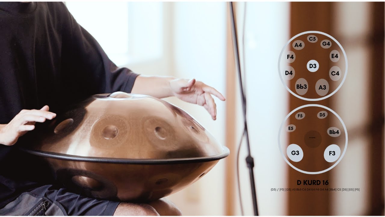 ハンドパン スケールD D Sabye / D Major 9音 MINI V2 - MASH handpan