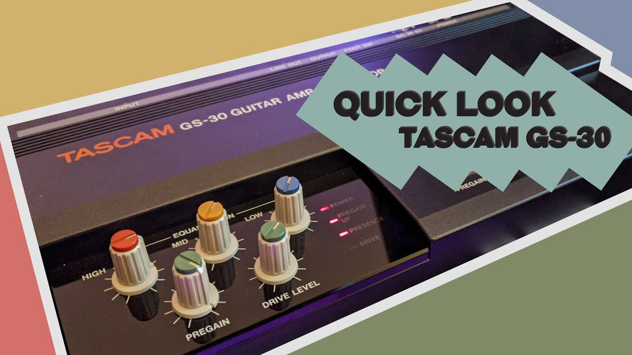 Quick Look - Tascam GS-30 Guitar Amp Simulator on Synth - YouTube