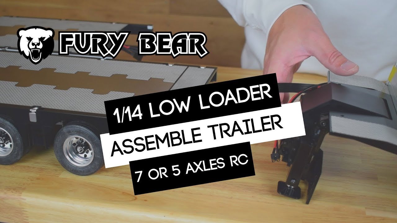 ホビーラジコン FURY BEAR 2+5 axle semi low loader Fury Bear 1/14