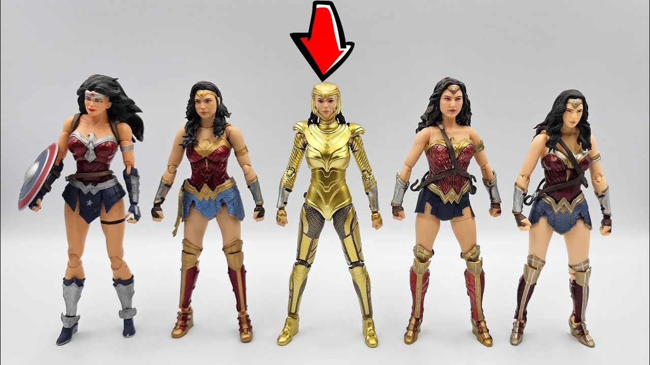 Wonder Woman 84 Golden Armor | Mafex Action Figure Review - YouTube
