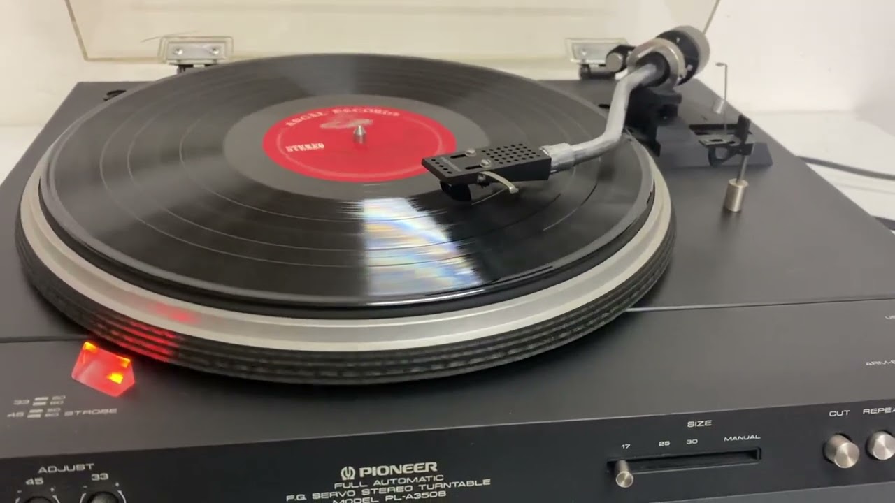 テスト】Pioneer PL-A350B ターンテーブル - YouTube