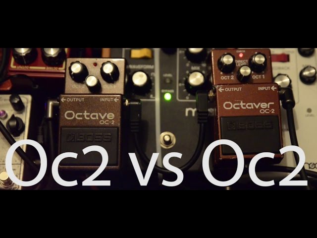 Boss Oc-2 Octave vs Oc-2 Octaver - YouTube