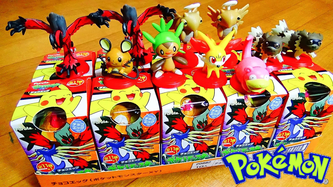 2nd BOX! Pokémon XY Chocolate Eggs Surprise Chocolate Eggs by
