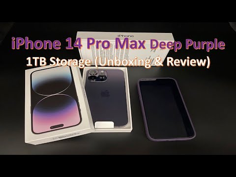 iPhone 14 Pro Max Deep Purple With 1 TB Storage Unboxing and