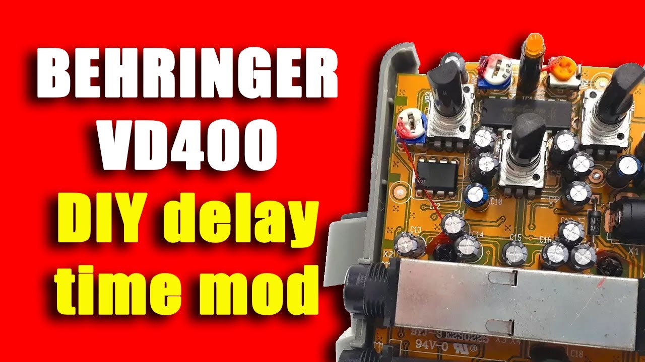 DIY delay time mod - Behringer VD400 - YouTube
