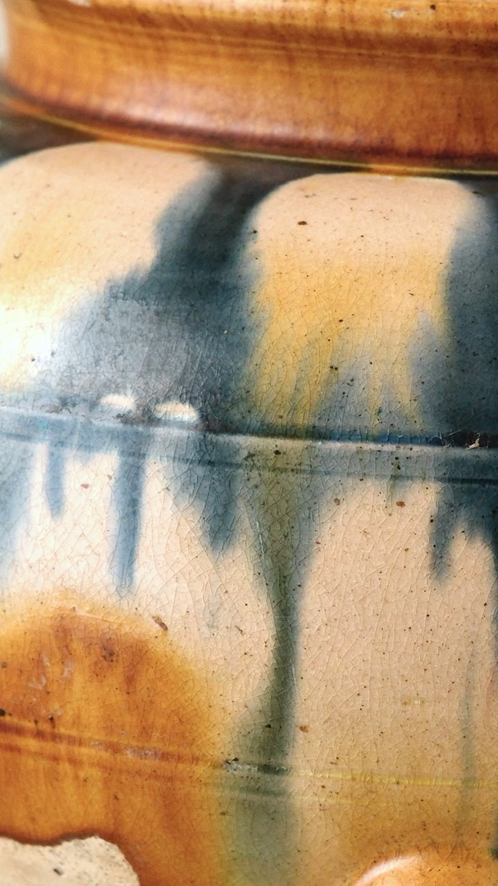 唐三彩藍彩鍑 | 唐時代 | 中国 #shorts #骨董 #古美術 #陶芸 #antique