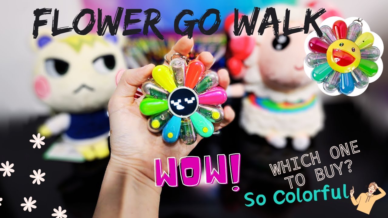 It has colors now! The Flower go walk cute vpet unboxing 村上隆