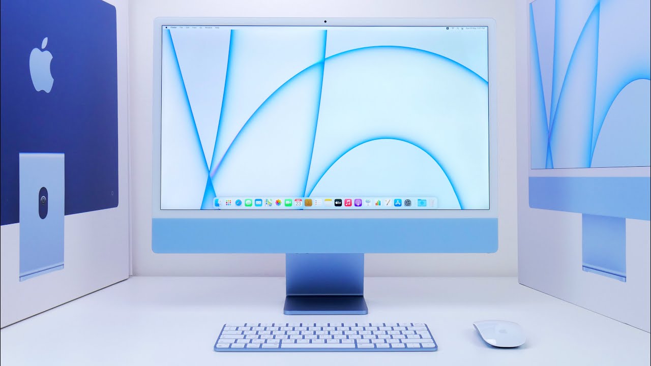 iMac 24インチ 2021 M1ブルー 16GB 512GB iMac M1 2021年 ブルー 24