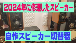 I'd like to briefly introduce the speakers and homemade switch I