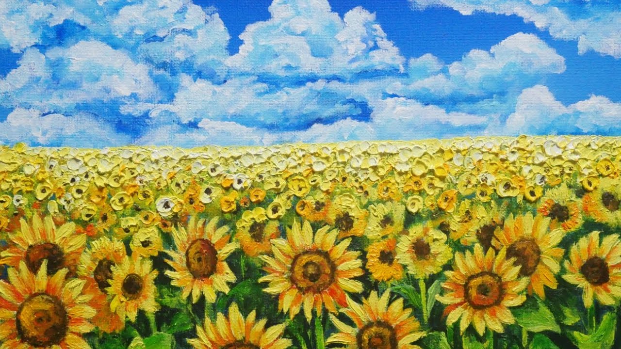 真作】絵画 元村平 油彩 向日葵 静かな詩情漂う一枚 静寂と