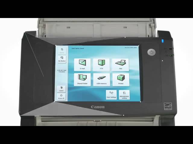 Canon ScanFront 330 Network Scanner - YouTube