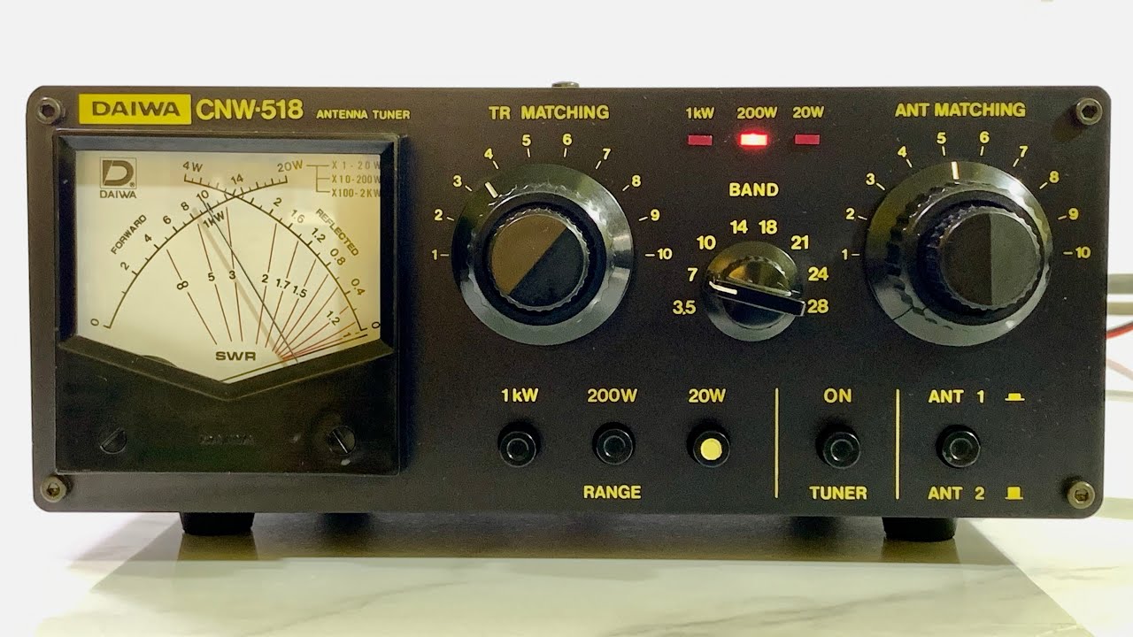 ✨Daiwa CNW-518 HF Tuner 1kW✨ - YouTube