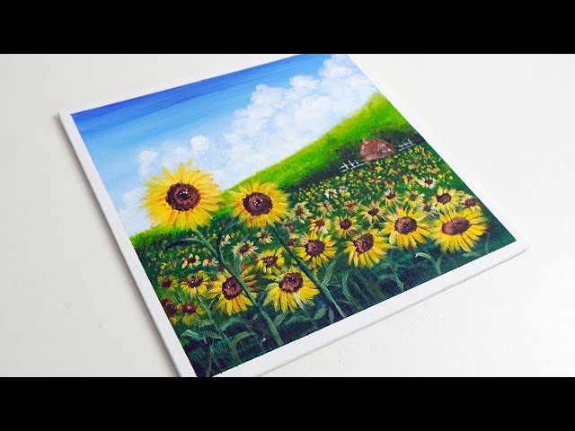 豊かな世界(ひまわり)アクリル画 豊かな世界(ひまわり)アクリル画