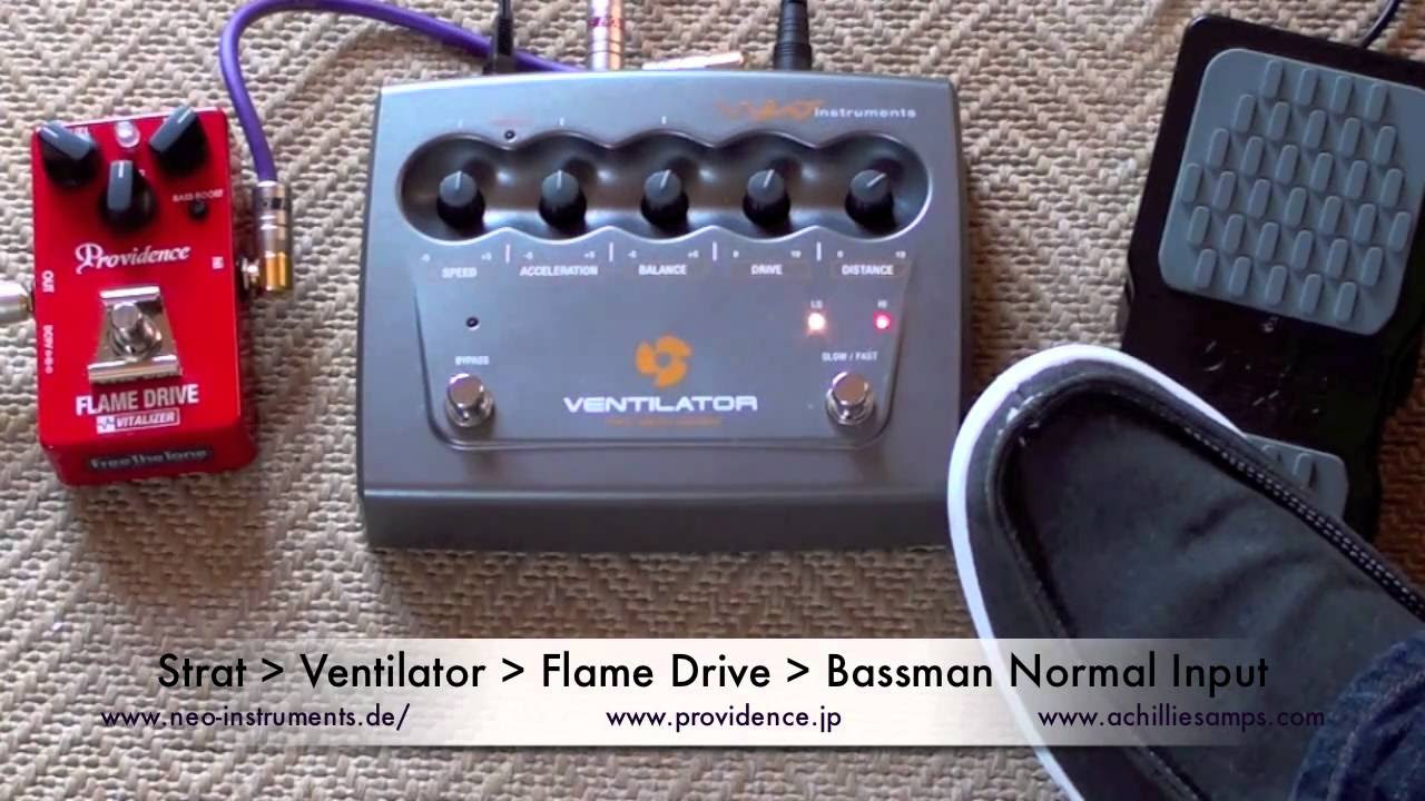NEO: Ventilator with Providence Flame Drive to Bassman - YouTube