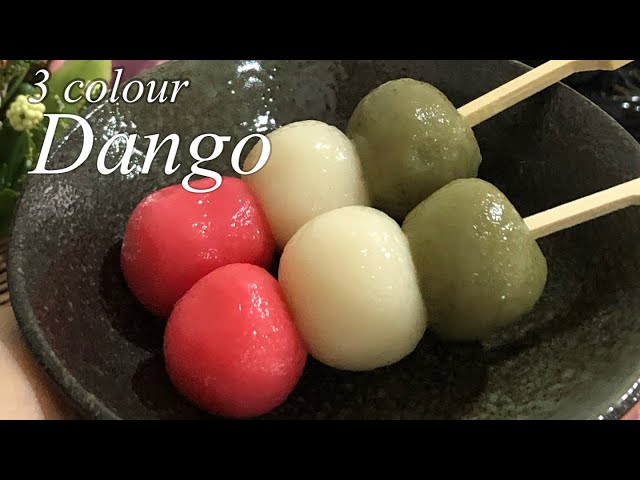 Three color dango| Easy and tasty recipe that anyone can make