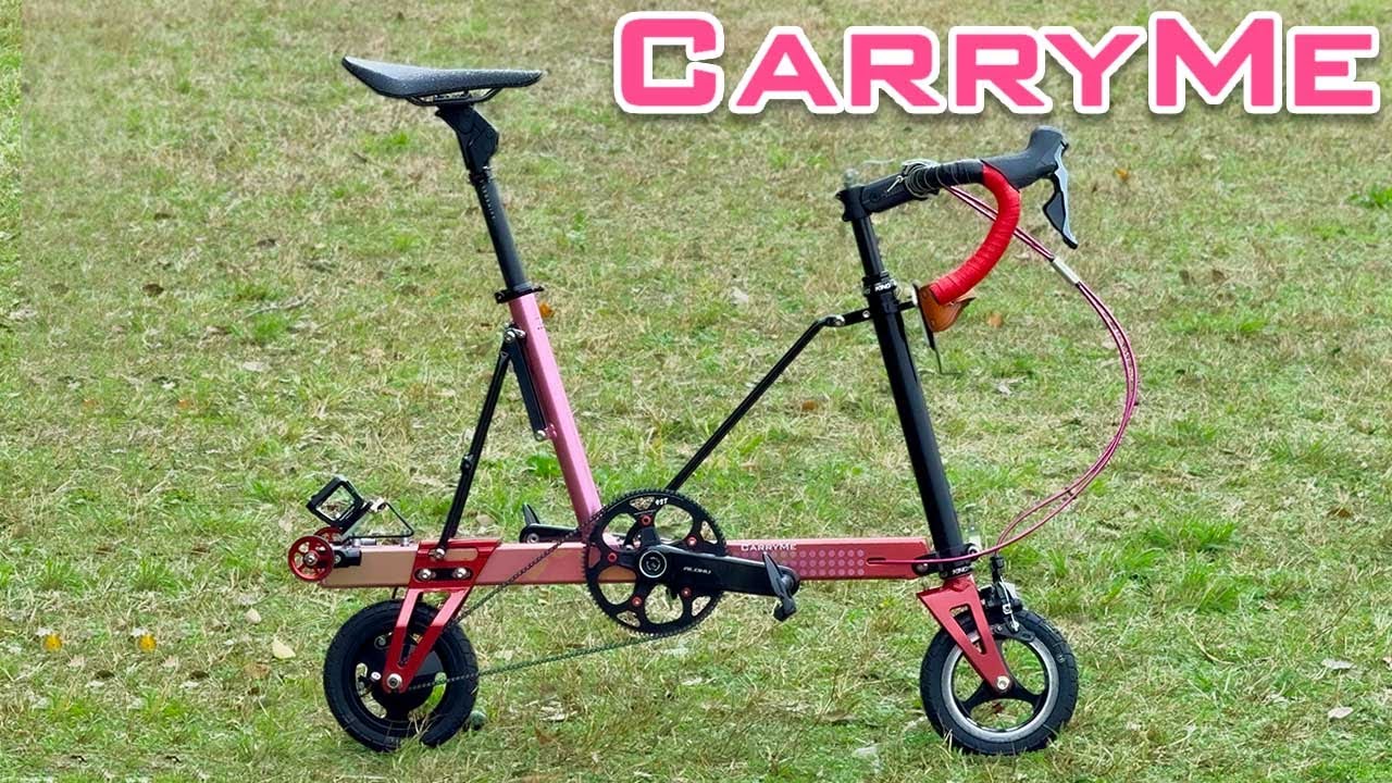 Pacific Carryme折りたたみ自転車 カーボンパーツカスタム Pacific