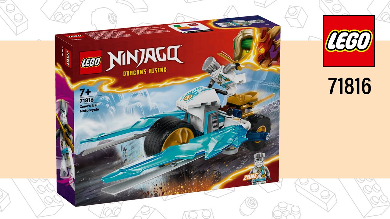LEGO NINJAGO Zane's Ice Motorcycle (71816)[84 pcs] Speed Build‬