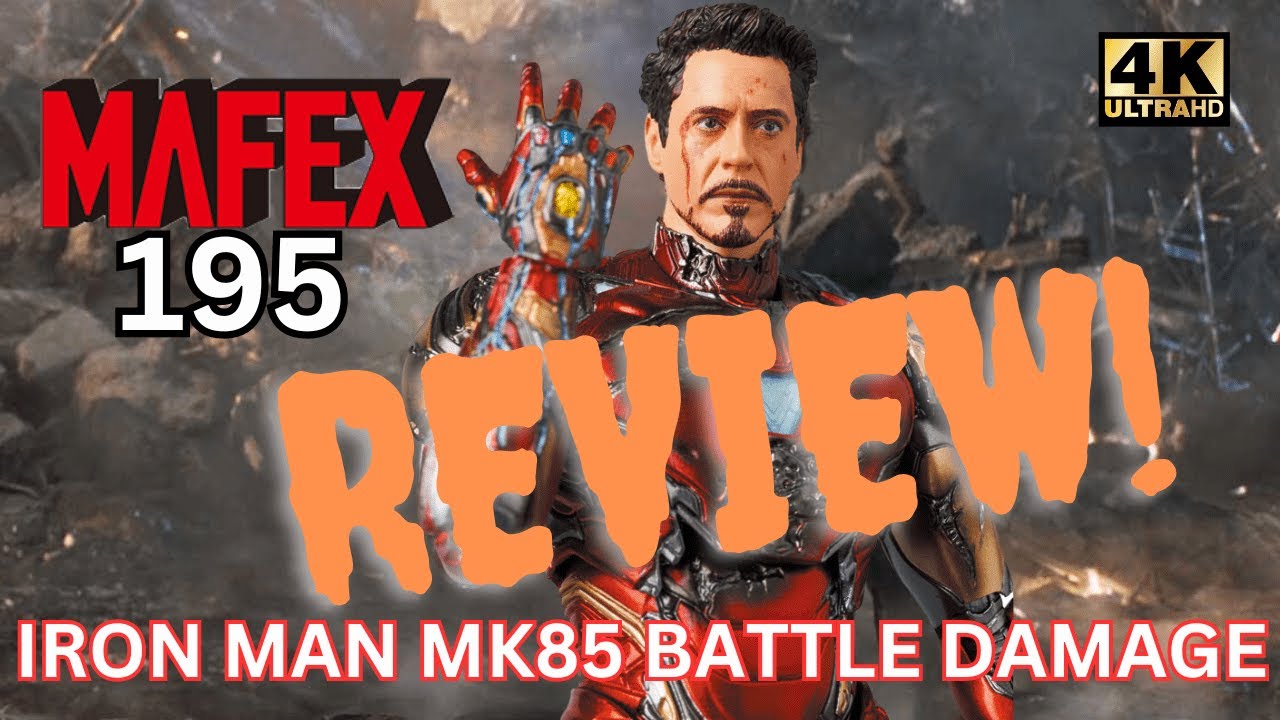 MAFEX 195: Iron Man MK85 (Battle Damaged) QUICK REVIEW…Halloween
