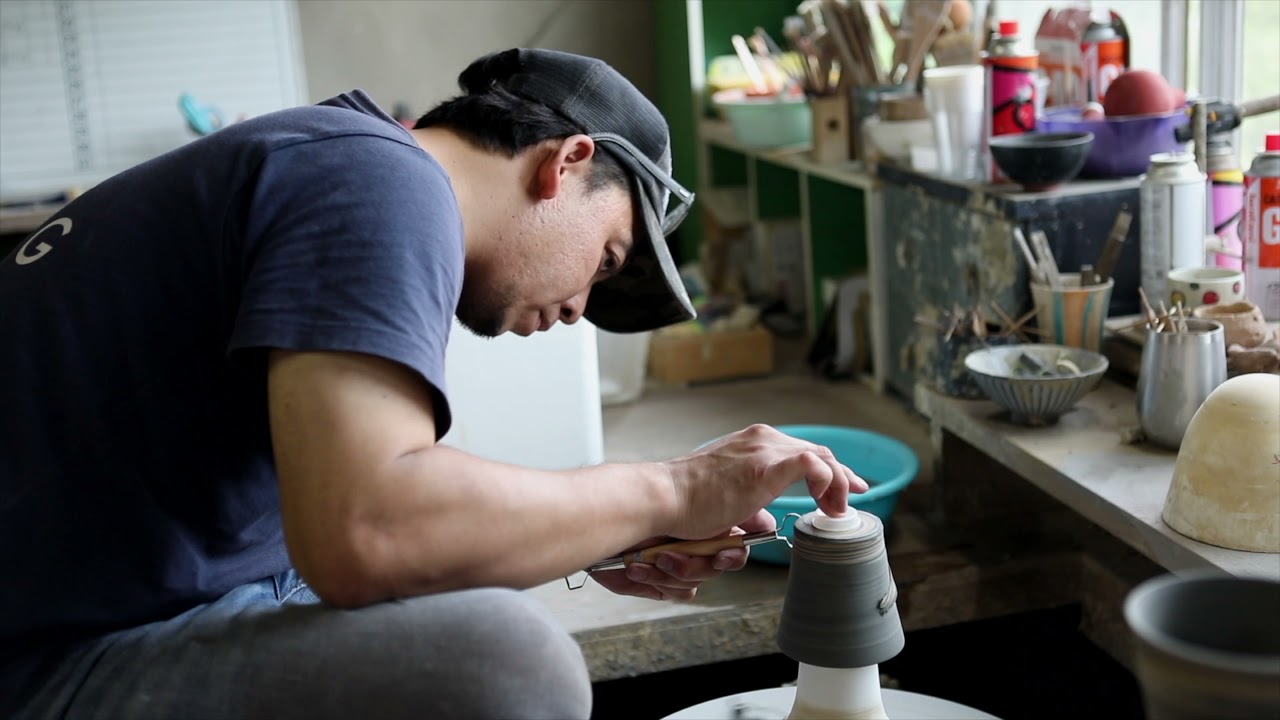 丹波焼 大上正行 花生け 丹波焼 大上正行 花生け 丹波立杭焼 やまの窯