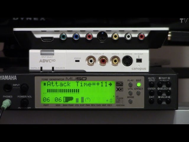 Yamaha MU50 MIDI sound module and MIDI keyboard controller - YouTube