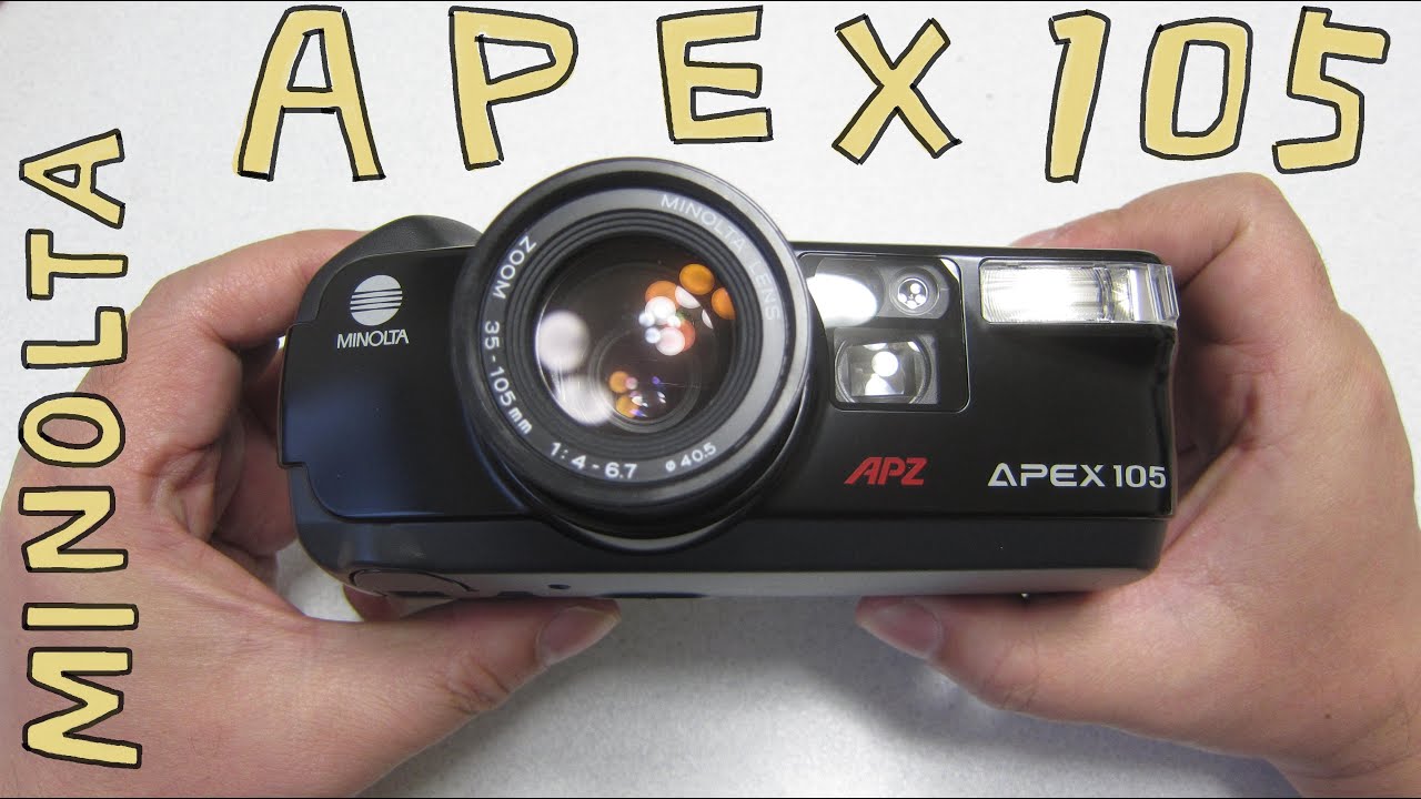 フィルムカメラ】MINOLTA APEX 105 ハードオフで330円！面白いブリッジ
