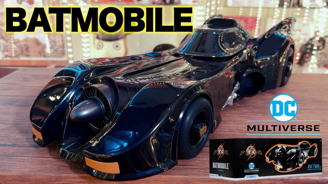 McFARLANE TOYS BATMAN 22 inch BATMOBILE unboxing review - YouTube