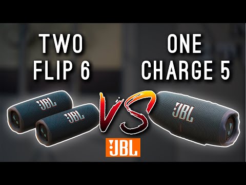 JBL Charge 5 vs TWO JBL Flip 6 - YouTube
