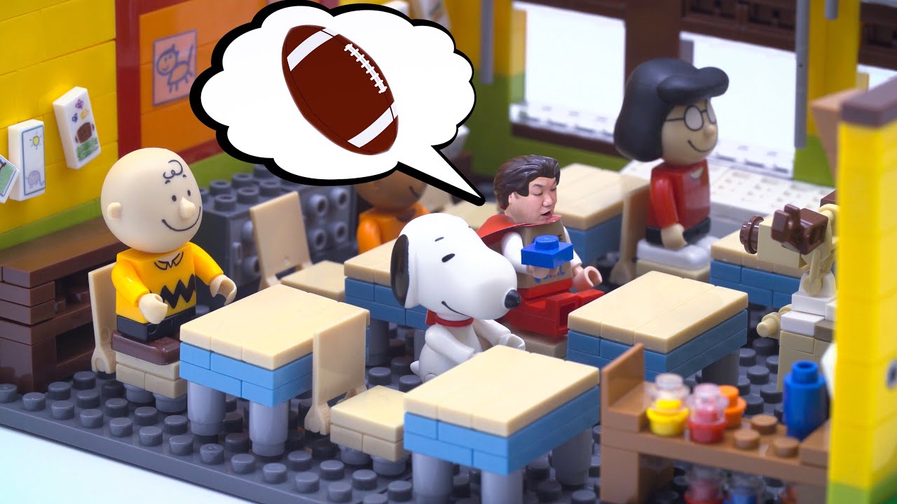 Peanuts Classroom with Snoopy | BANBAO Brick Review 7501 - YouTube