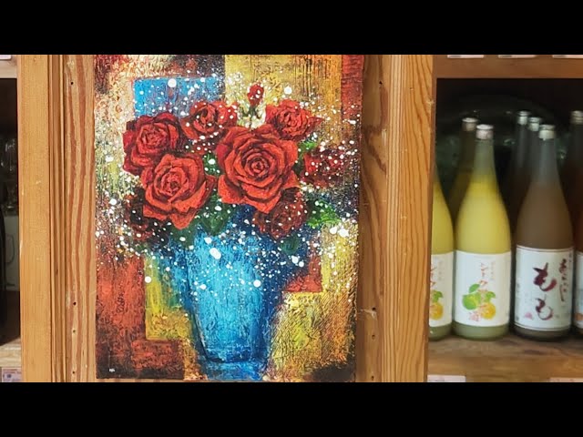 油絵】【薔薇】#油絵 #手書き #アート #絵画 #絵 #油彩画 #美術