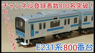 Bトレ】チャンネル登録者数800名突破記念！E231系800番台 - YouTube