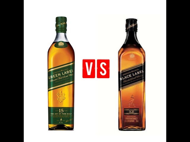 Johnnie Walker Green Label vs Black Label - YouTube