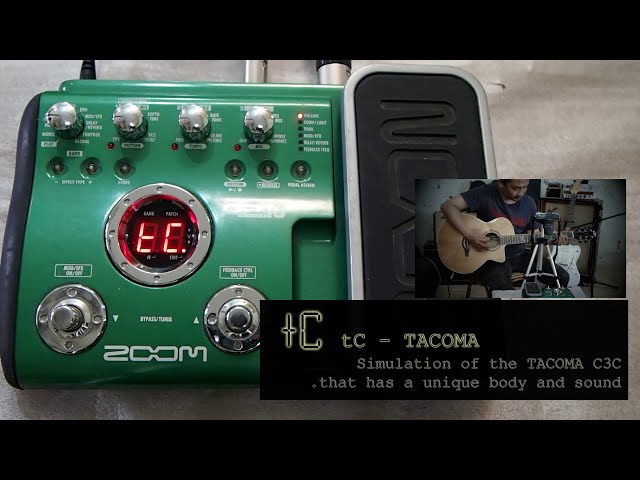 Zoom A2.1u Acoustic Guitar Multi Effects Pedal with USB Interface