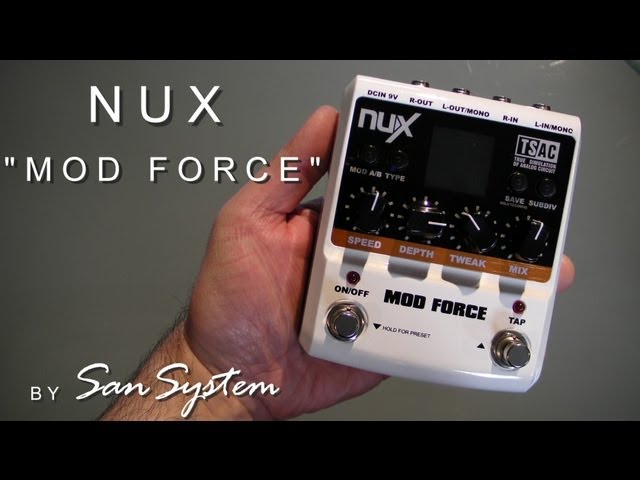 NUX MOD FORCE ( Modulation ) - YouTube