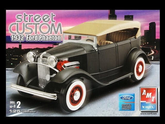 What's In The Box? AMT 31758 1932 Ford Phaeton Model Car Kit - YouTube