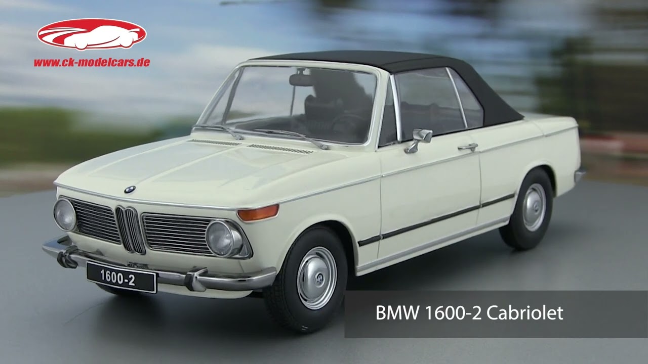 KK-Scale 1:18 BMW 1600-2 Cabriolet year 1968 white KKDC181102