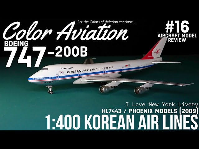 1:400 Phoenix Models Korean Air Lines Boeing 747-200B HL7443 I
