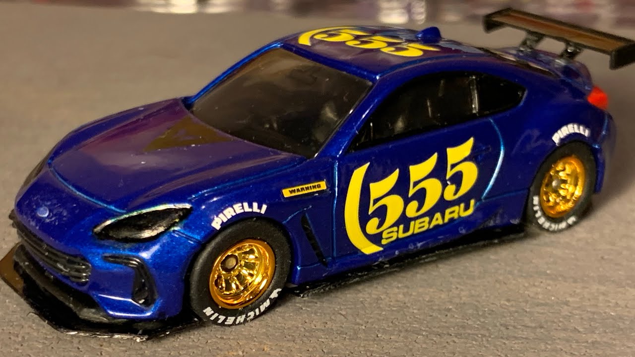 ホットウィールカスタム スバル BRZ パンデム 深リム イエロー トミカ